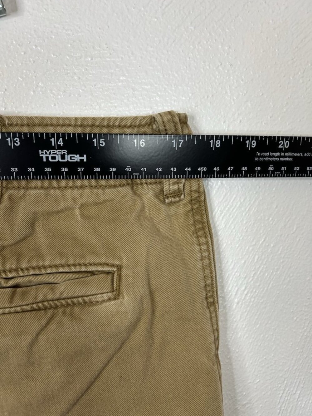 Hollister Cali Longboard Fit Chino Shorts Mens 30 Khaki Tan Tropical VTG Y2K - Picture 6 of 7